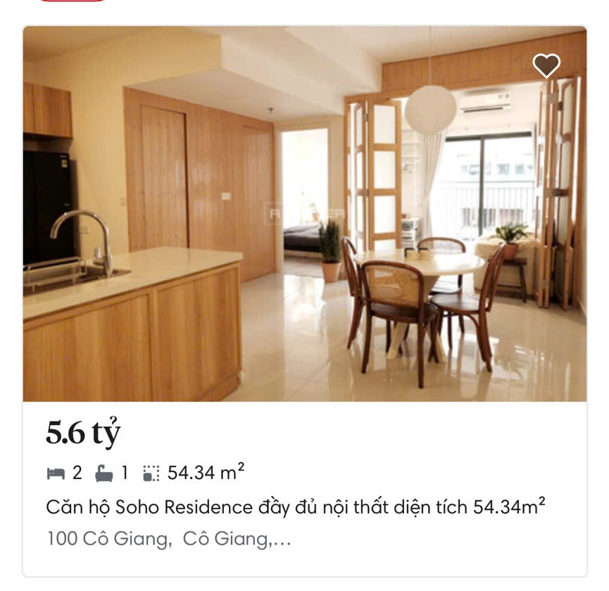 Căn Hộ Soho Residence